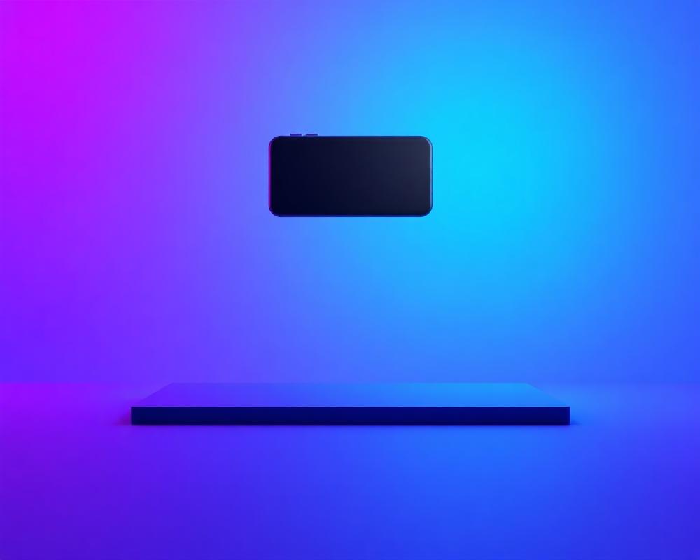 Vibrant device on gradient